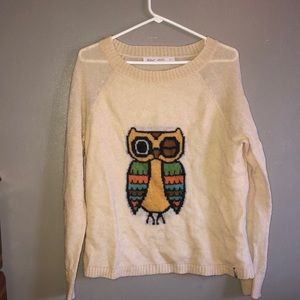 Long sleeve woolrich shirt owl print.